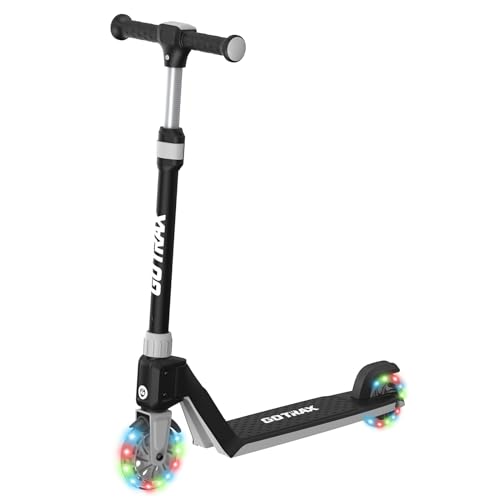 K03 Kick Scooter With LED Lighted Wheels Adjustable Handlebars