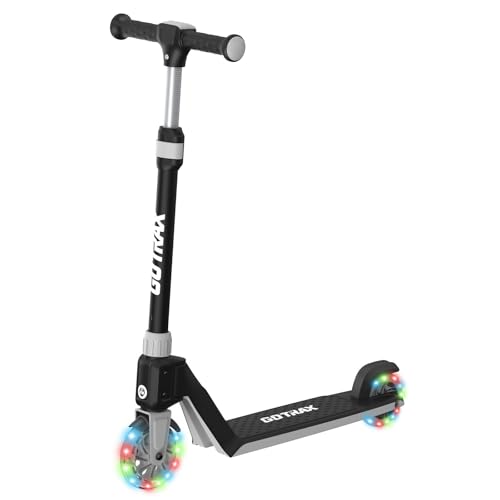 K03 Kick Scooter With LED Lighted Wheels Adjustable Handlebars
