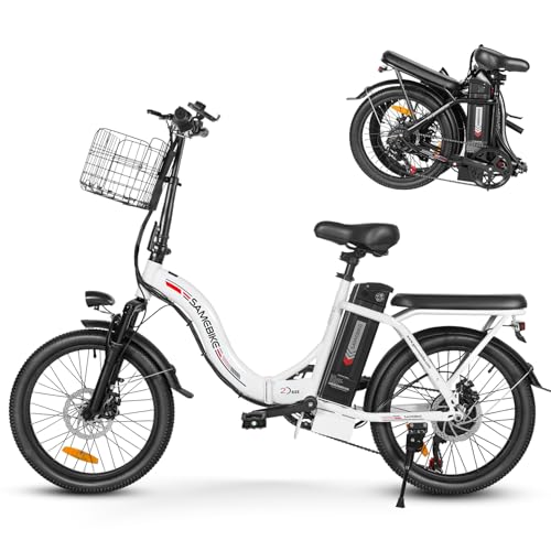 Foldable Electric Bike 20 Inch Fat Tire 7 Speed Dual Shock Absorber
