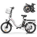 Foldable Electric Bike 20 Inch Fat Tire 7 Speed Dual Shock Absorber