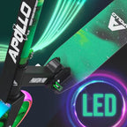Adult Foldable Kick Scooter LED Light-Up Wheels