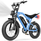 V200 Electric Dirt Bike 52V 20.8Ah Fat Tire 32MPH Dual Suspension