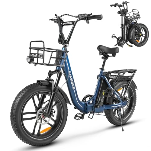 Foldable Electric Bike 20 Inch Fat Tire 7 Speed Dual Shock Absorber