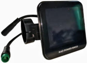 Handlebar Mount LCD Cycling Computer 48V E Bike Display Black