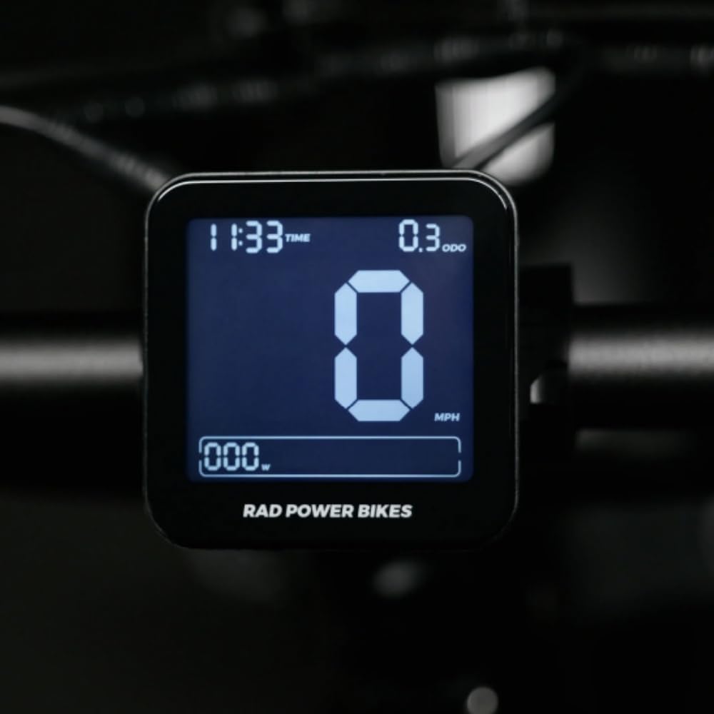 Handlebar Mount LCD Cycling Computer 48V E Bike Display Black