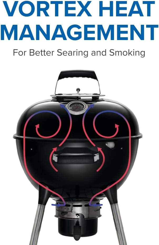 NK22 Premium Charcoal Kettle Grill 22-Inch Black