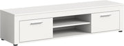 Jam X8BA9T30 63in Wide Lowboard TV Stand White Melamine