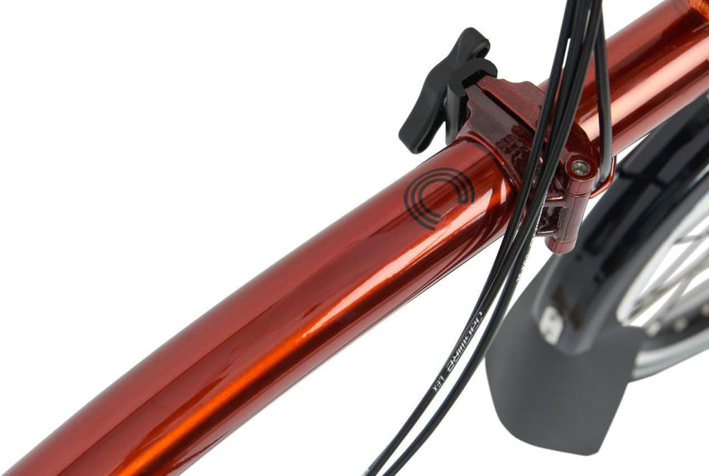 Electric C Line 4-Speed Folding E-Bike 45mi Range Flame Lacquer