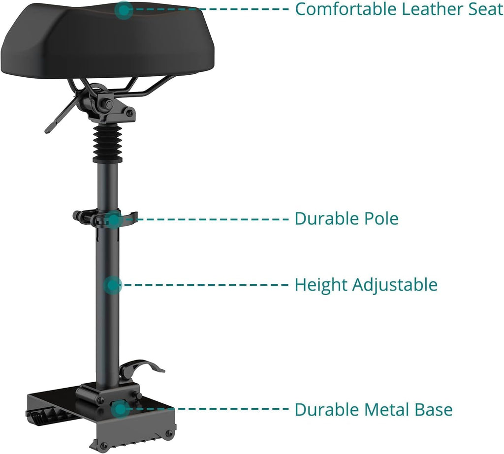 Saddle Ultra Scooter Seat Adjustable Shockproof for G4 G MAX Ultra Black