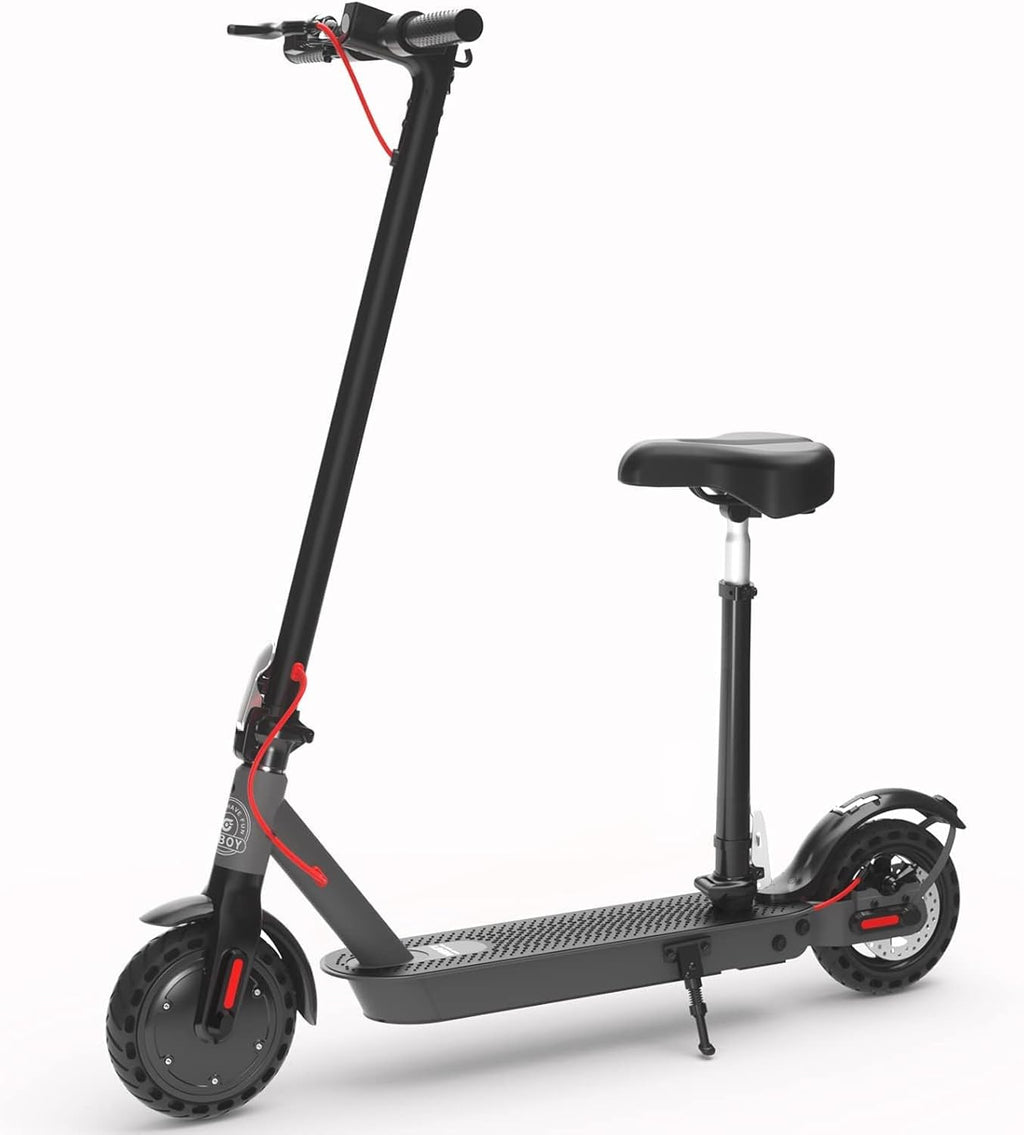 Adult Electric Scooter Seat Attachment 20.9-30.7in Black