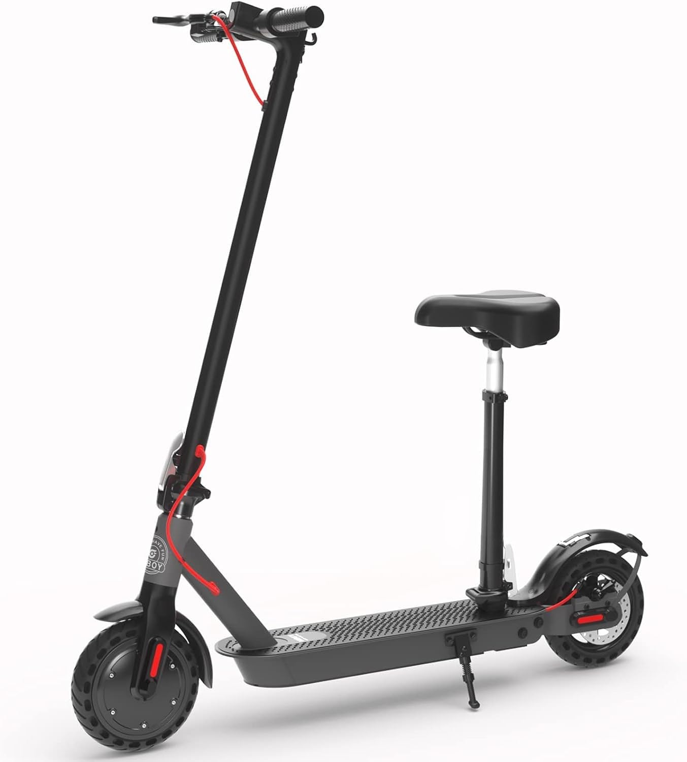 Adult Electric Scooter Seat Attachment 20.9-30.7in Black