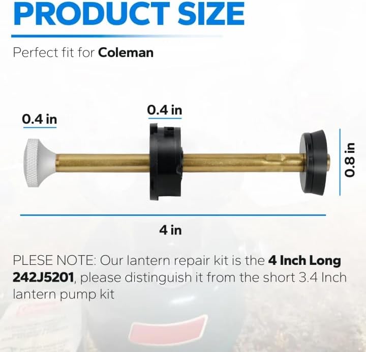 Universal Stove and Lantern Pump Plunger Repair Kit 4in