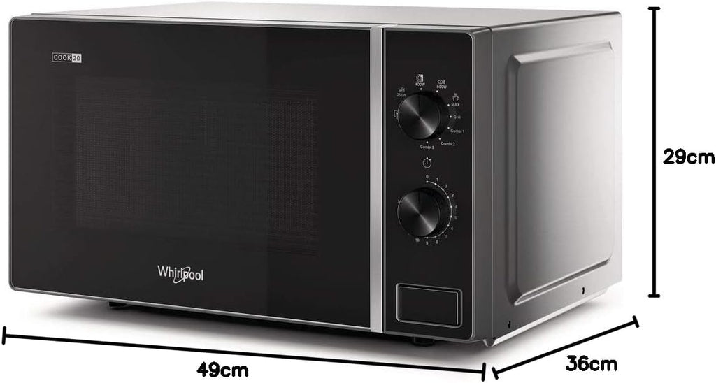 MWP 103SB Grill Microwave 700W 20L Black Silver