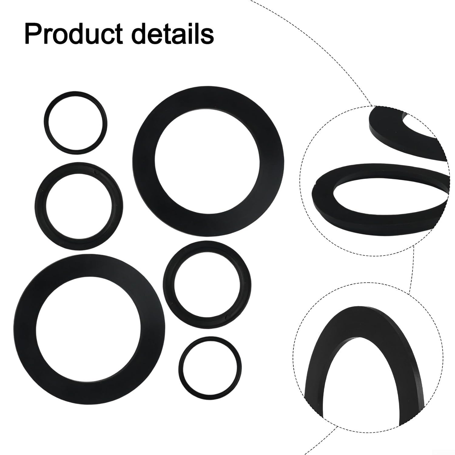 Replacement O Ring Seal Gasket Set for Pool 6PCS