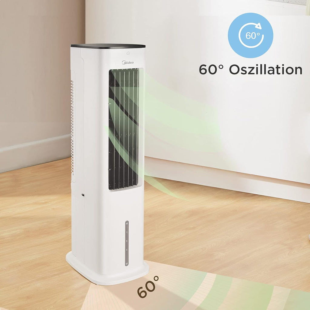 Silent Air Cooler Pro Tower Evaporative Air Cooler 5L White