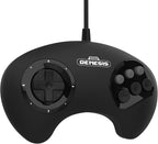 BIG6 Controller Pad for SEGA Genesis 6-Button Layout Original Port Black