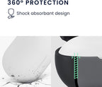 Silicone Cover Compatible With Bose Quietcomfort Earbuds White