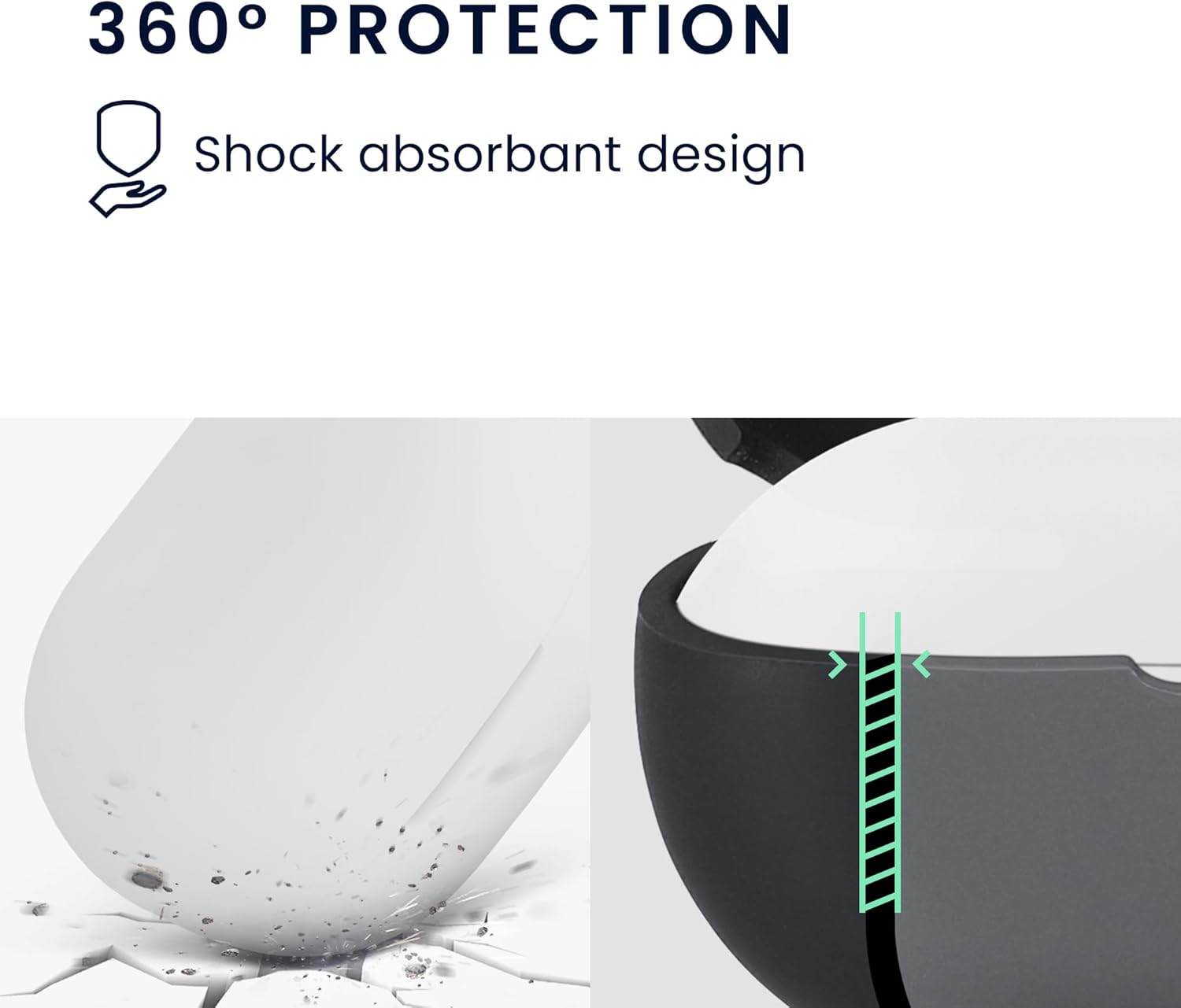 Silicone Cover Compatible With Bose Quietcomfort Earbuds White