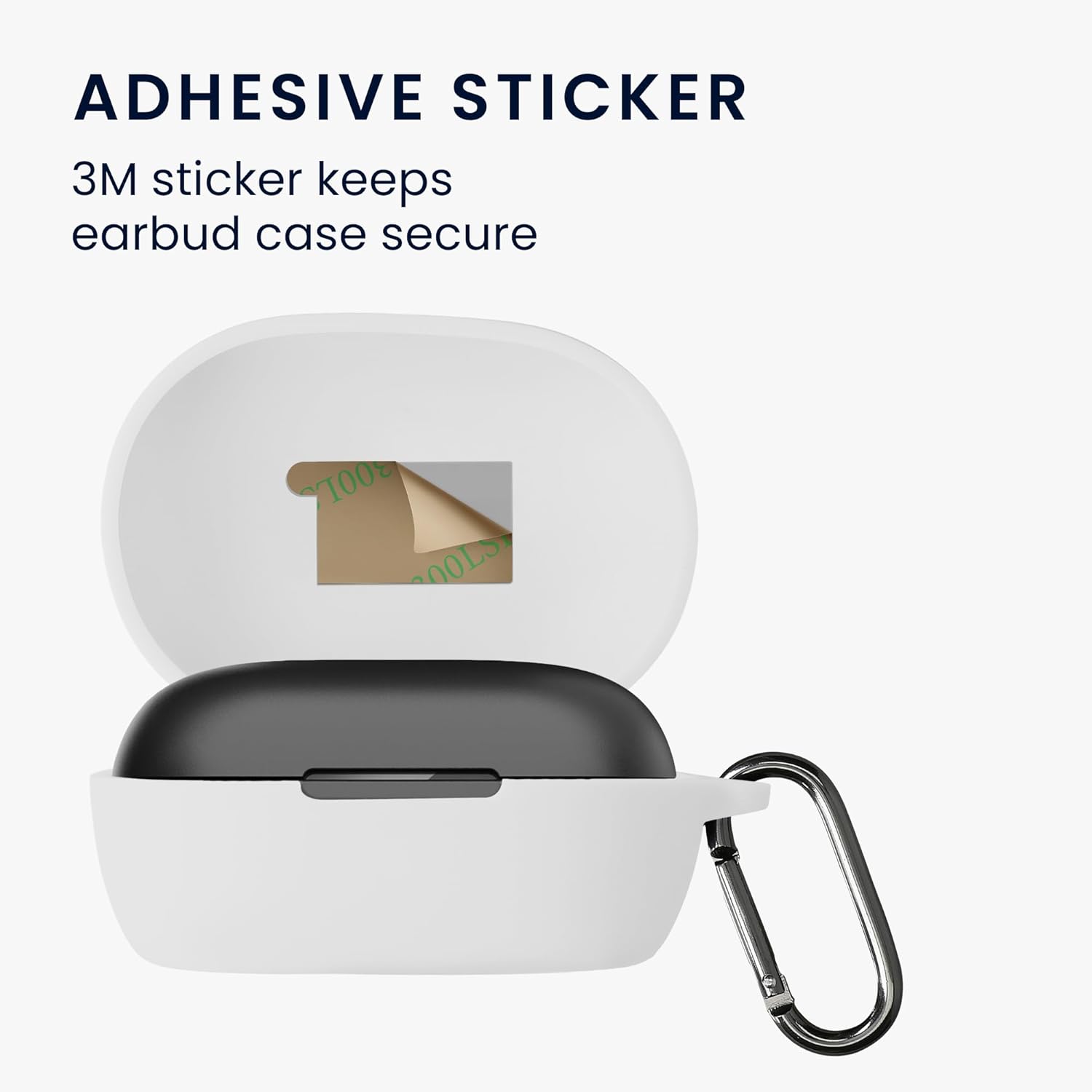 Silicone Cover Compatible With Bose Quietcomfort Earbuds White