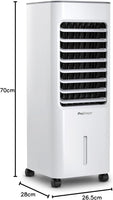Mobile Air Cooler With Evaporative Cooling 4 Modes 5-Liter Tank