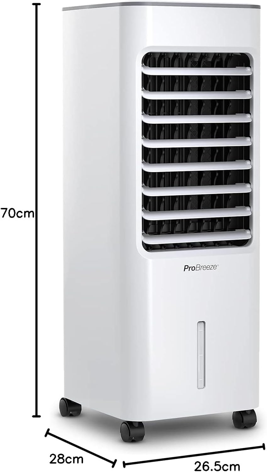 Mobile Air Cooler With Evaporative Cooling 4 Modes 5-Liter Tank
