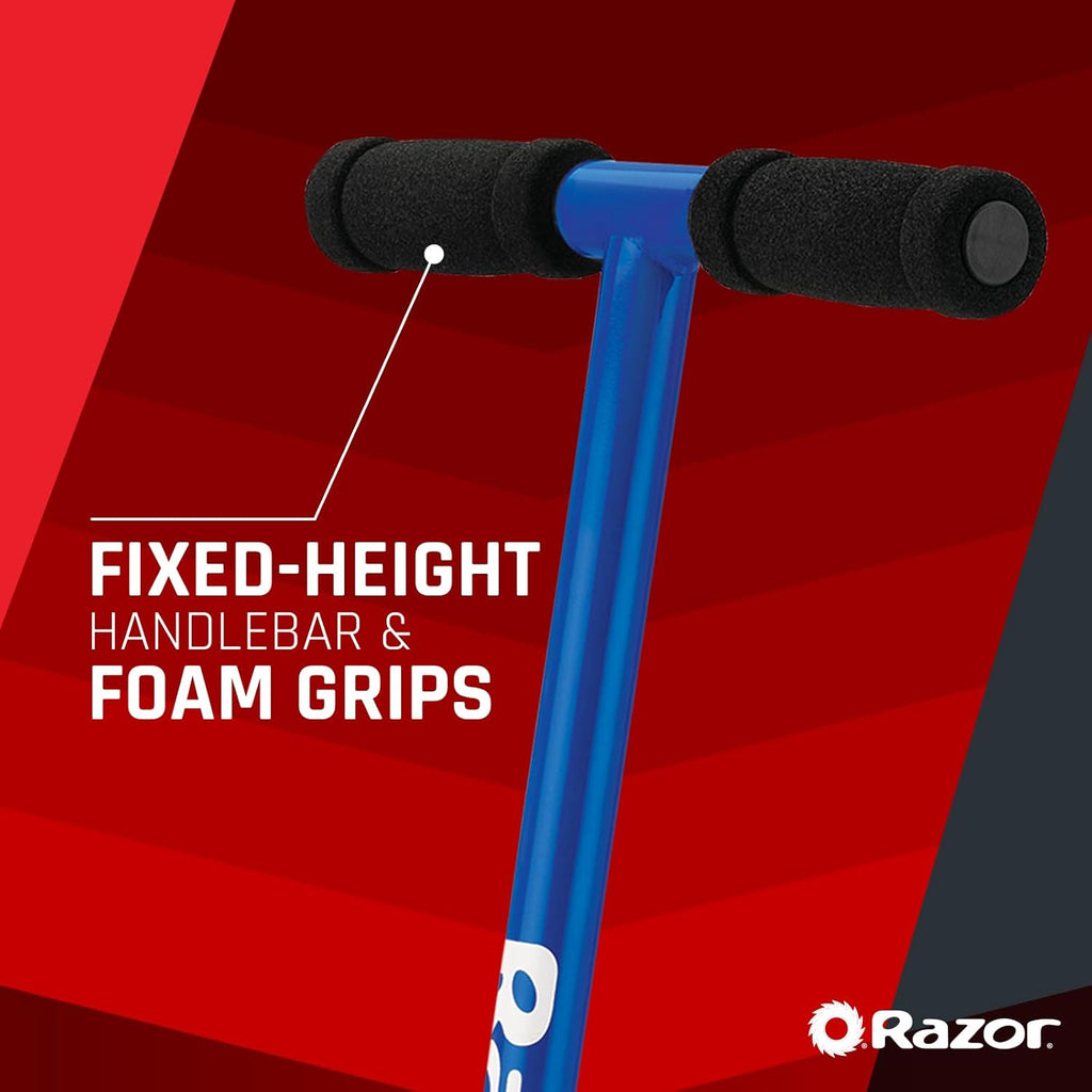 S Sport Kick Scooter Foldable for Ages 6 Plus Blue