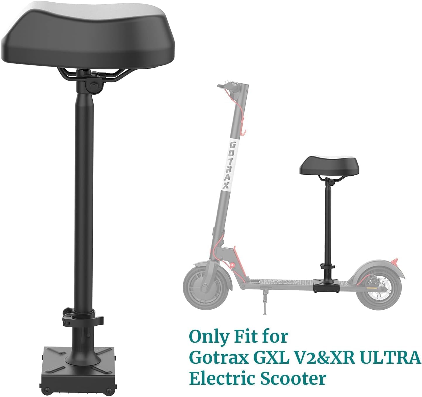Electric Scooter Saddle Seat Attachment for GXL V2 and XR Ultra Black