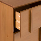 Sprague Contemporary Detailed Drawer Solid Wood Nightstand 20 Inch Caramel