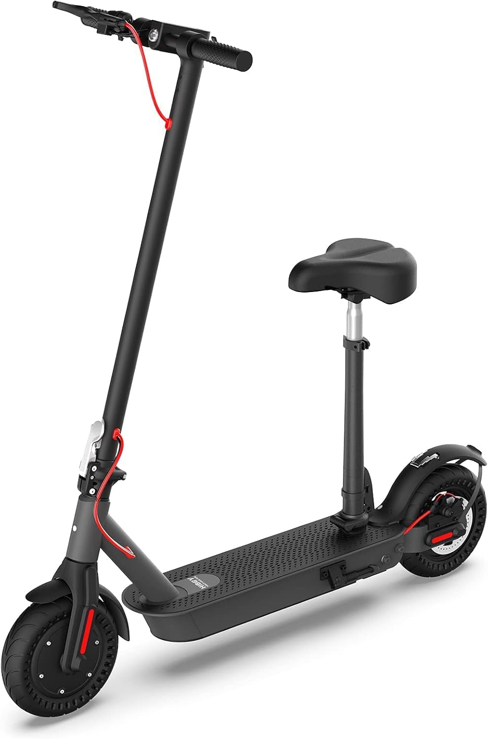 Adult Electric Scooter Seat Attachment 20.9-30.7in Black