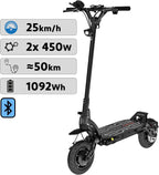 Forever Adult Electric Scooter Dual 400W Motors 60V 18.2Ah Black