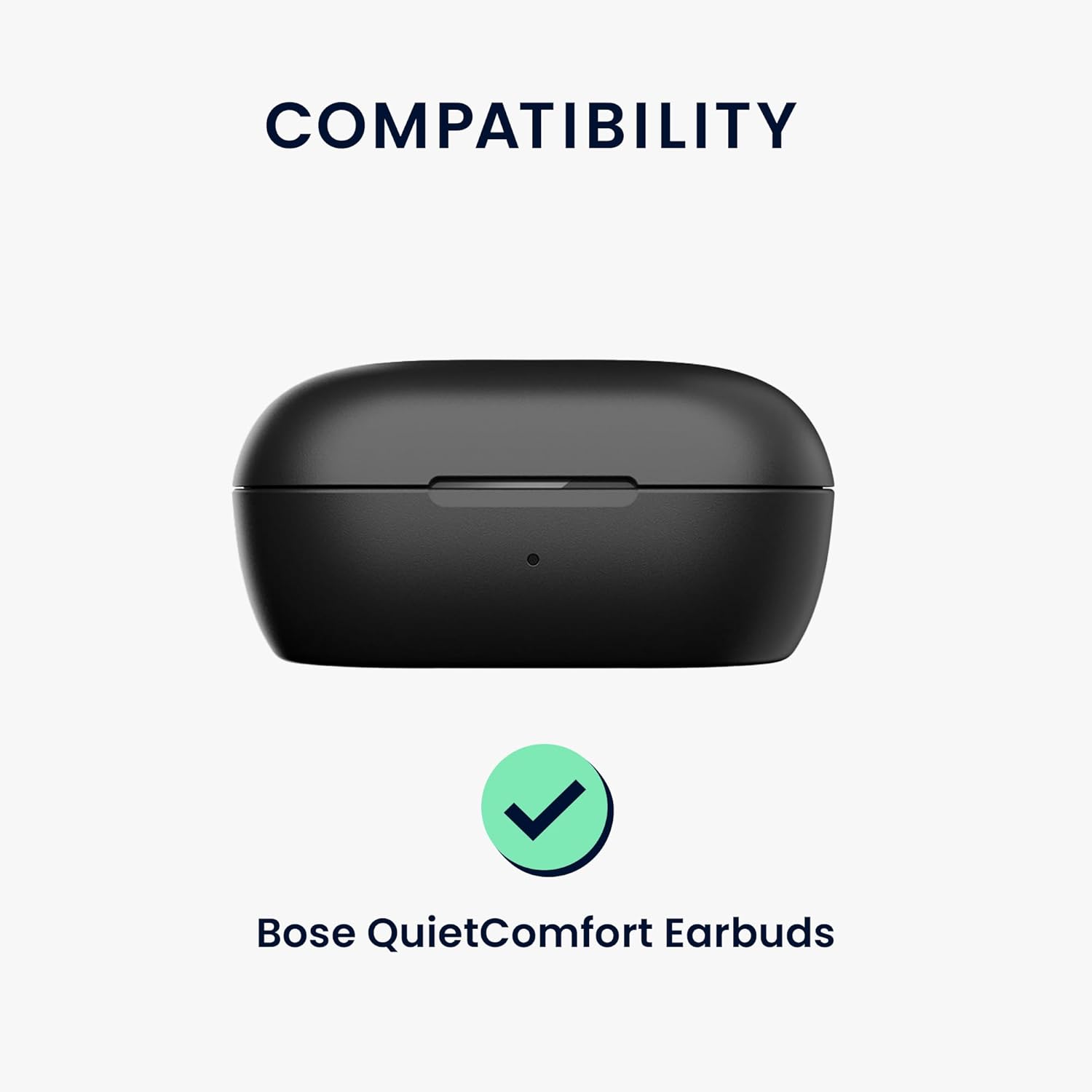 Silicone Cover Compatible With Bose Quietcomfort Earbuds White