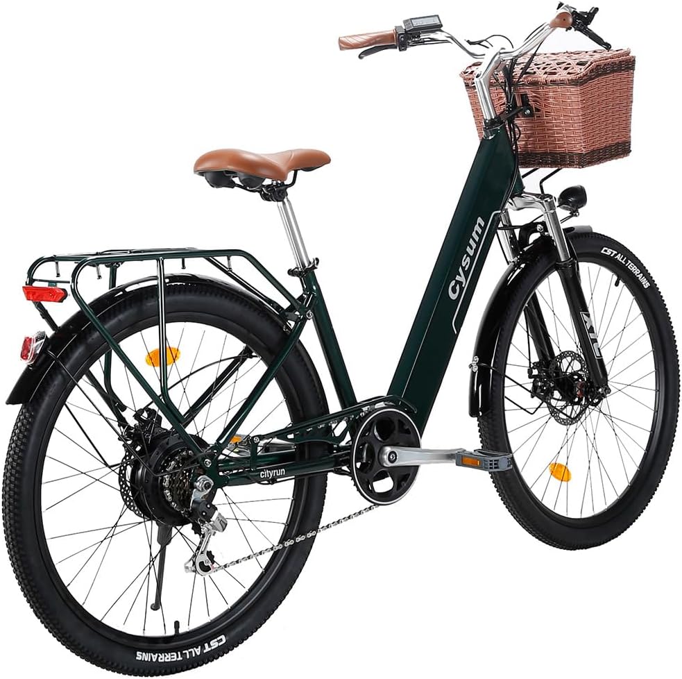 Cityrun 26in Electric City Bike Pedelec 80km Range