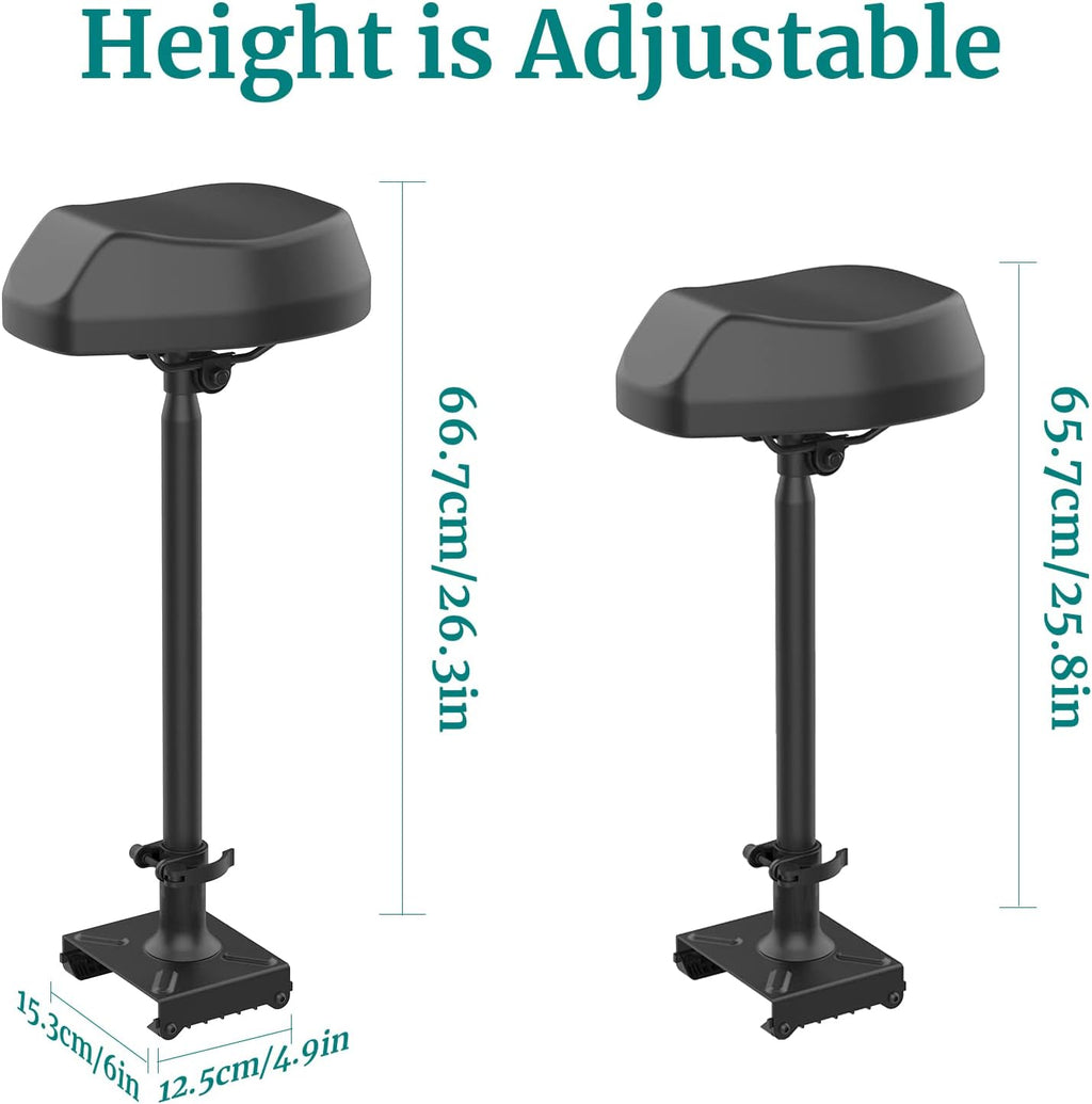 Electric Scooter Seat Adjustable Shockproof Black