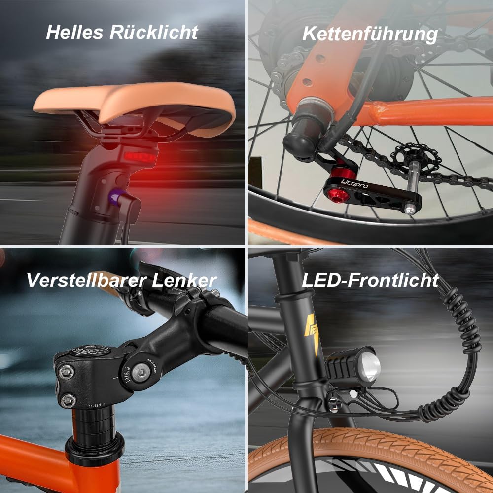 F1 Electric Bike 250W 36V 10Ah Pedelec Black 700C