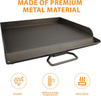 Flat Top Gas Grill Griddle for 14 and 16 Inch Stoves, Nonstick Black