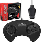BIG6 Controller Pad for SEGA Genesis 6-Button Layout Original Port Black