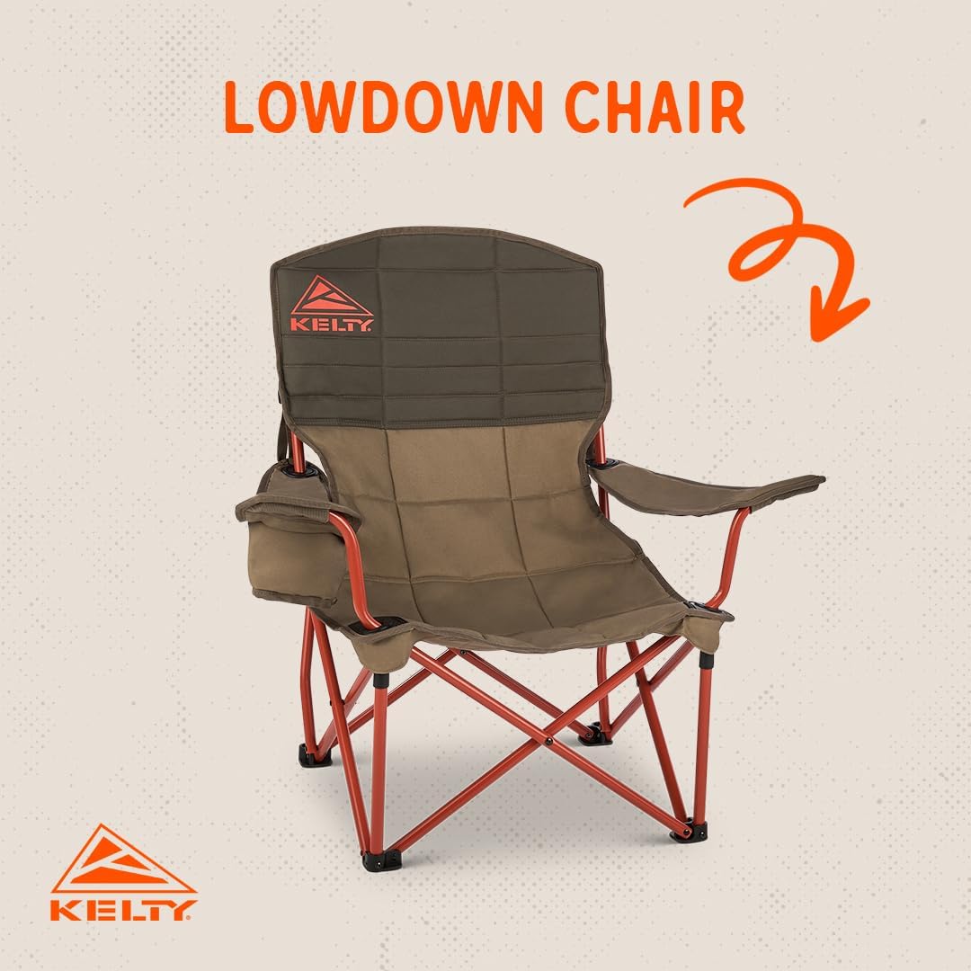 Lowdown Camping Chair 12.5in Seat Height 350lb Capacity