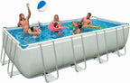 Ultra Rectangular Frame Pool with Sand Filter and Double Ladder 549x274
