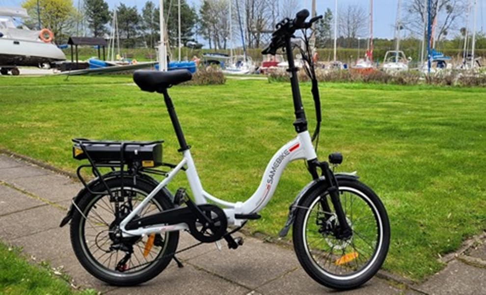 Foldable Electric Bike 20 Inch Fat Tire 7 Speed Dual Shock Absorber