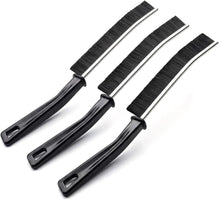 Deep Cleaning Grout And Crevice Brush Set 3 Pack Black