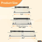 Adjustable Warming Rack for Gas Grills 13.3 to 25.2 Inches