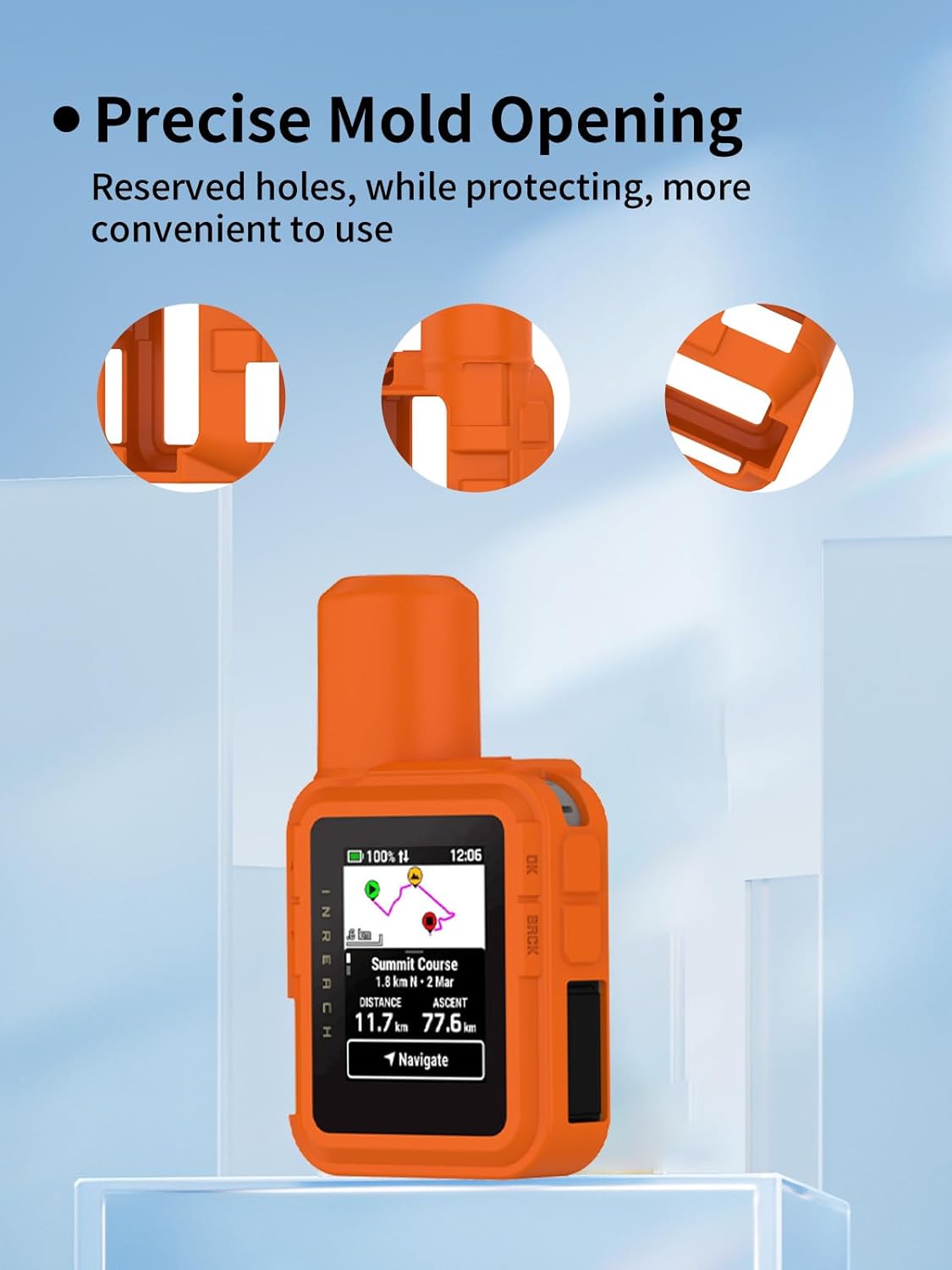 Case for Garmin inReach Mini 3 Plus Silicone Protective Cover with Screen Protector