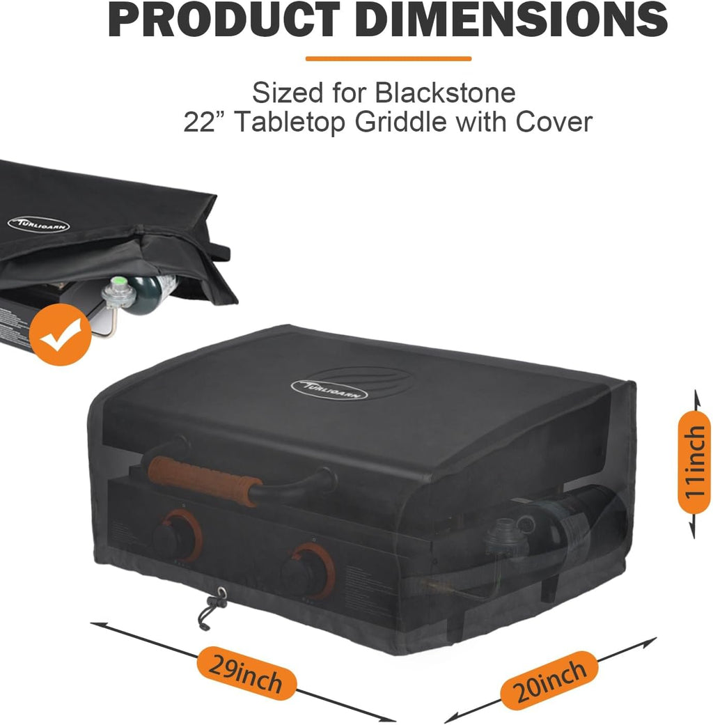 Extended Waterproof Grill Cover for 22 Inch Gas Grill