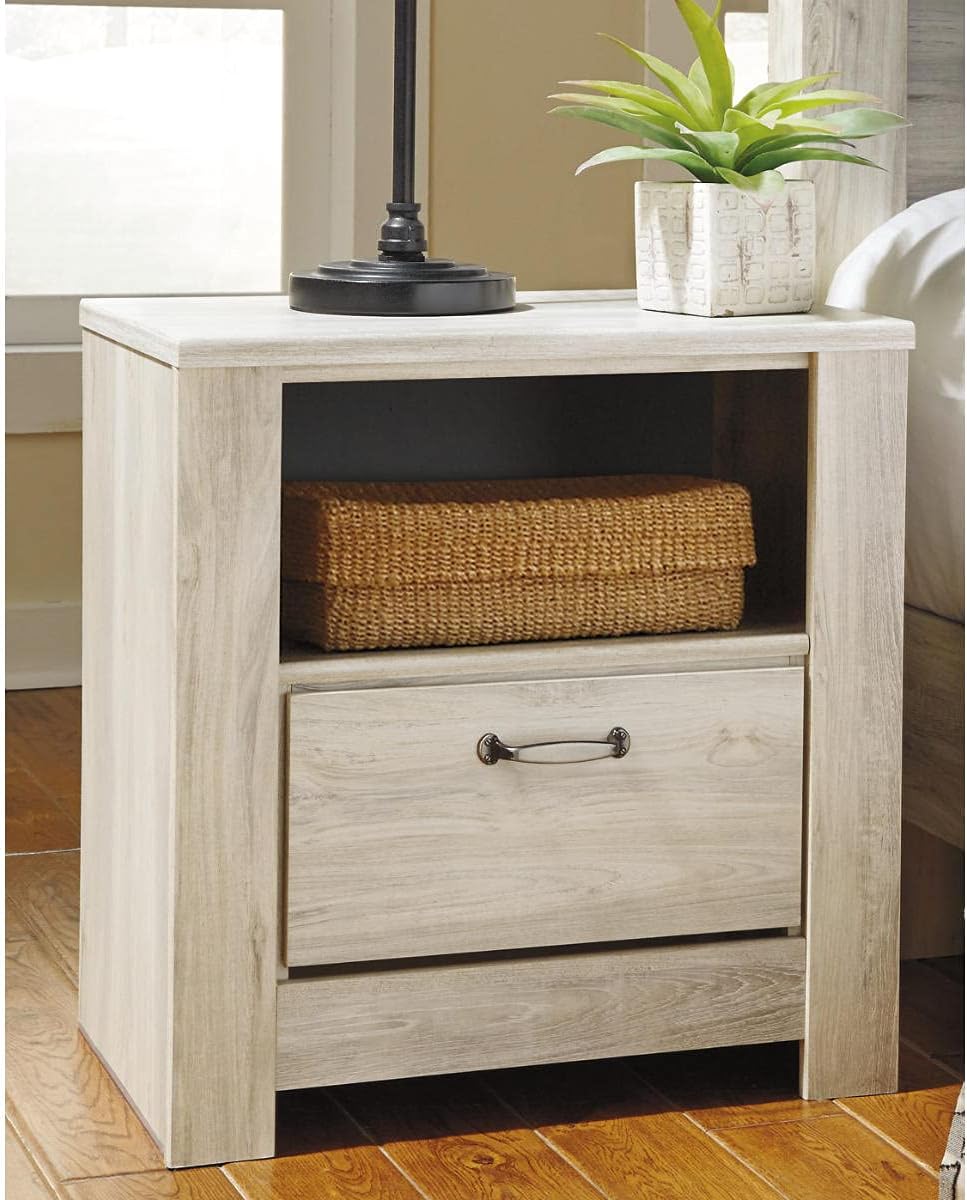 Farmhouse 7 Drawer Dresser and Nightstand Set Whitewash