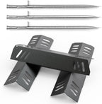 Grill Replacement Kit 3 Pack Porcelain Heat Plates Stainless Burner Tubes