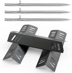Grill Replacement Kit 3 Pack Porcelain Heat Plates Stainless Burner Tubes