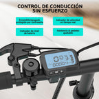 F100 Folding Electric Bike 14in 250W Motor 36V Battery Cyan