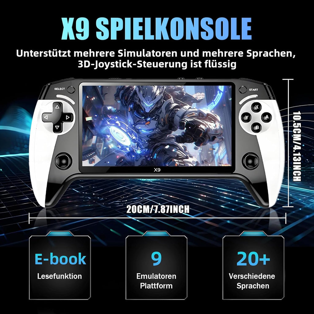 X9 Retro Handheld Game Console 5.5in 15000 Games