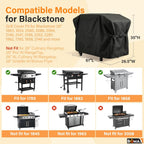 28 Inch 600D Polyester Griddle Cover with Hood