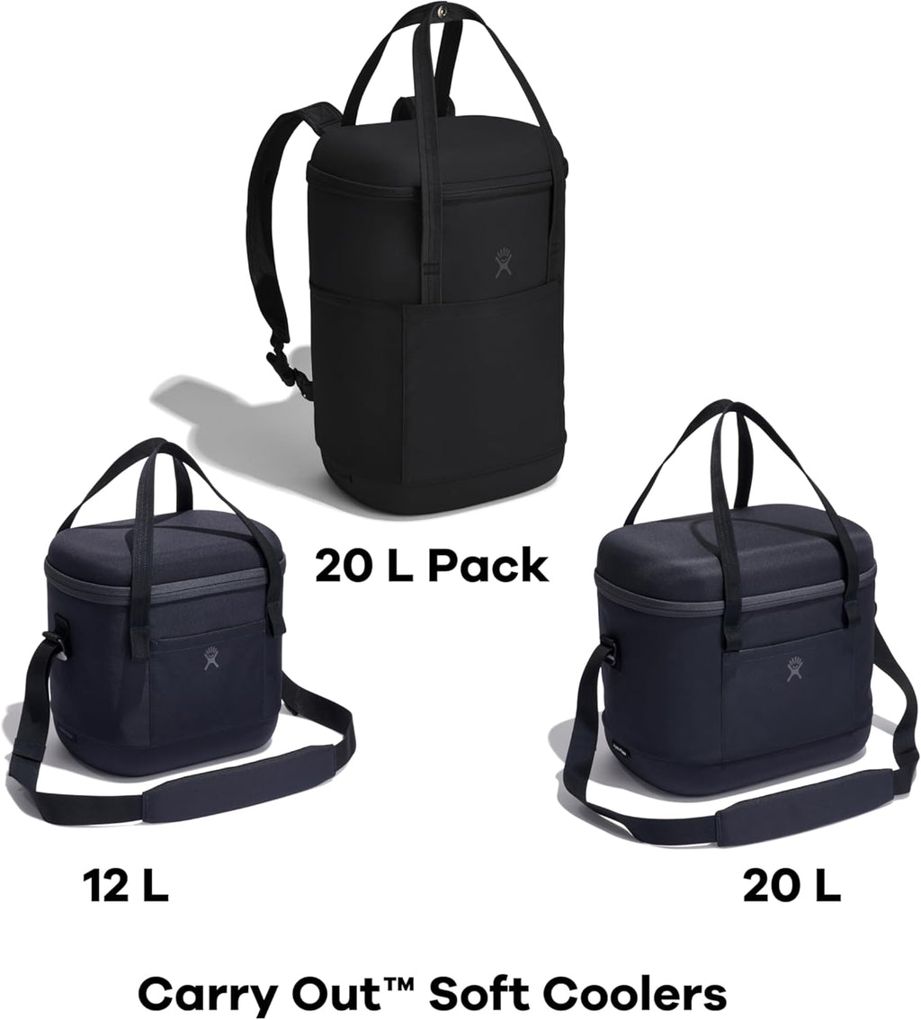Insulated Portable Soft Cooler 12 L Black